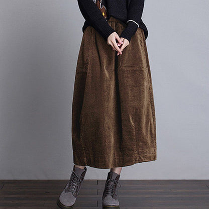Winter Corduroy Skirt