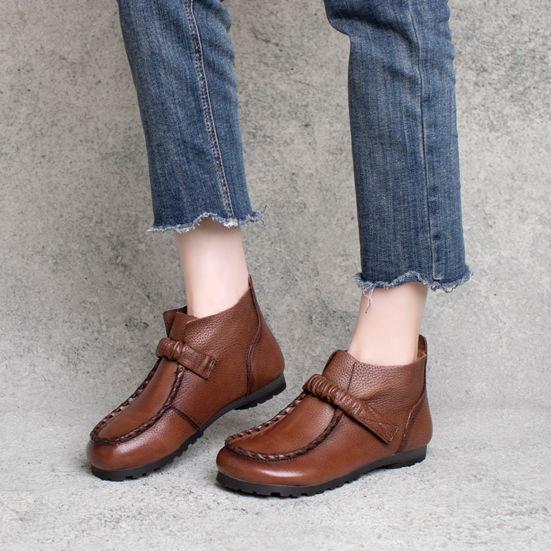 Autumn Retro Soft Leather Shoes