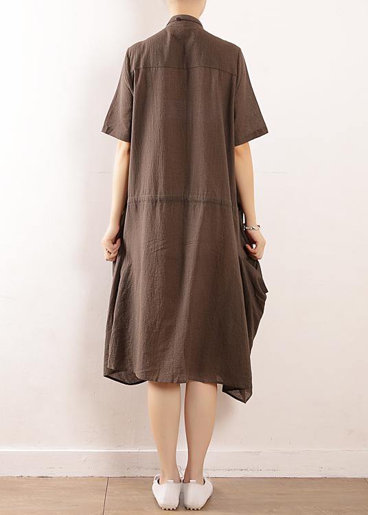 Diy Gray Cotton Clothes for Organic Runway Big Pockets Long Summer Dresses