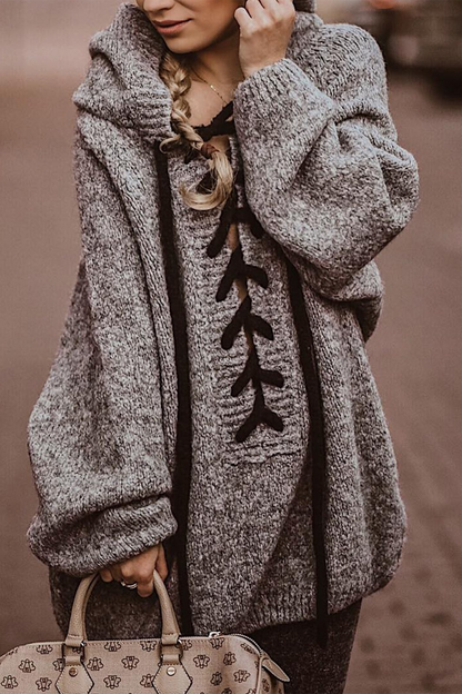 Warm Strapped Thick Knitted Sweater