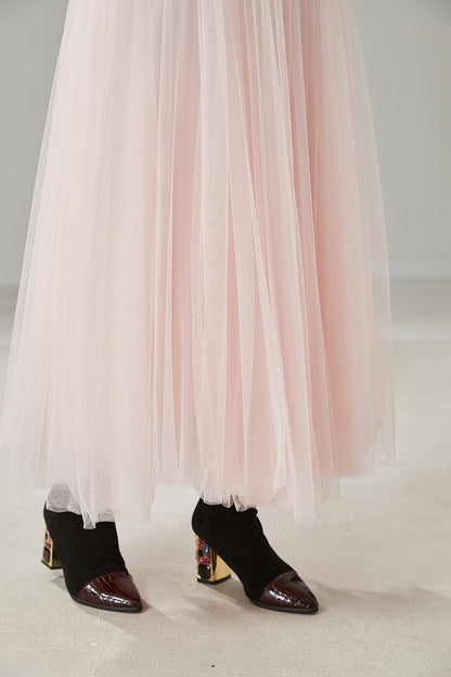 Pink Exra Large Hem Tulle Holiday Skirt Spring