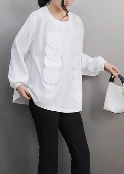 Original Design Black O-neck Patchwork T Shirt Spring
