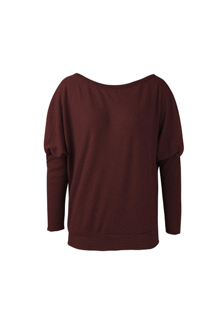 Color Drop Shoulder Sweater