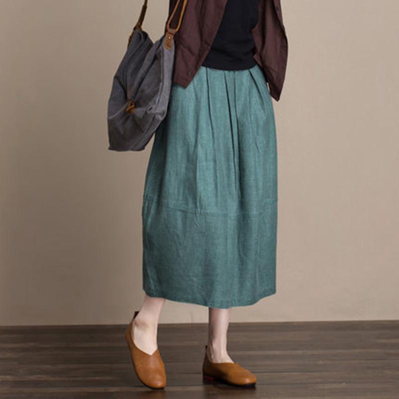 Cozy Linen Flower Skirt