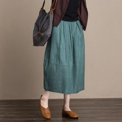 Cozy Linen Flower Skirt