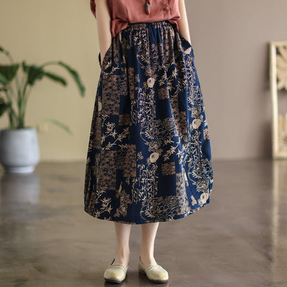 Cozy A-line Cotton Skirt