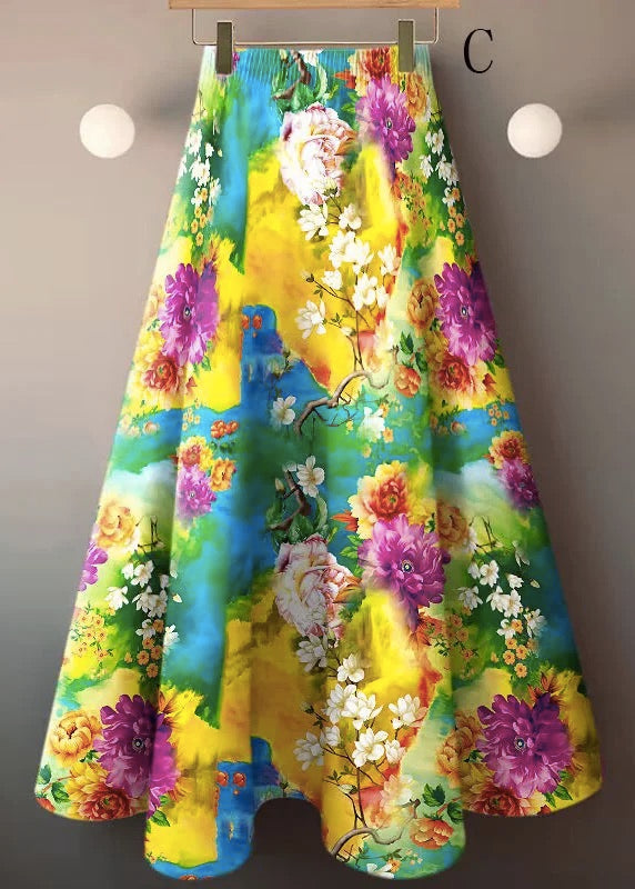 And Versatile High Waisted Ice Silk Skirt for Summer