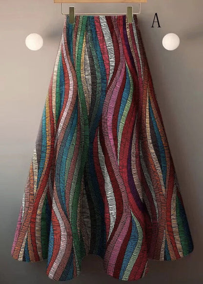 Versatile High Waisted Ice Silk Skirt