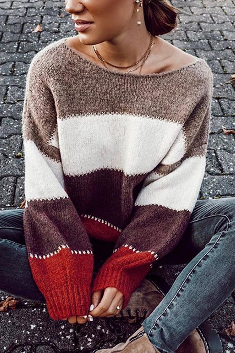 Stripe Round Neck Sweater