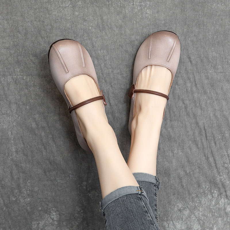 Spring Summer Retro Leather Shoes