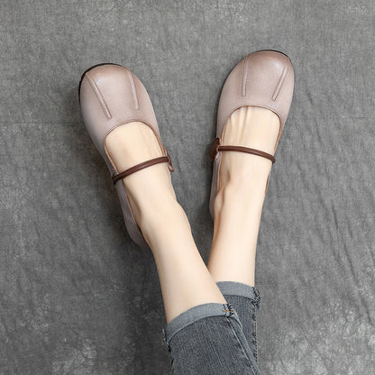 Spring Summer Retro Leather Shoes