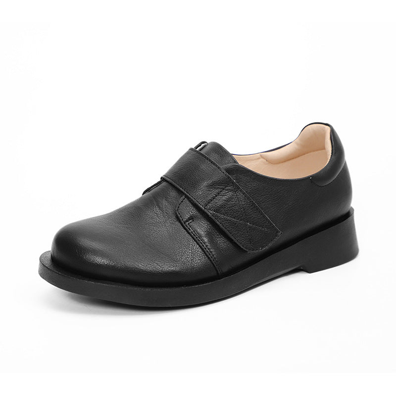 Retro Soft Leather Flat Shoes