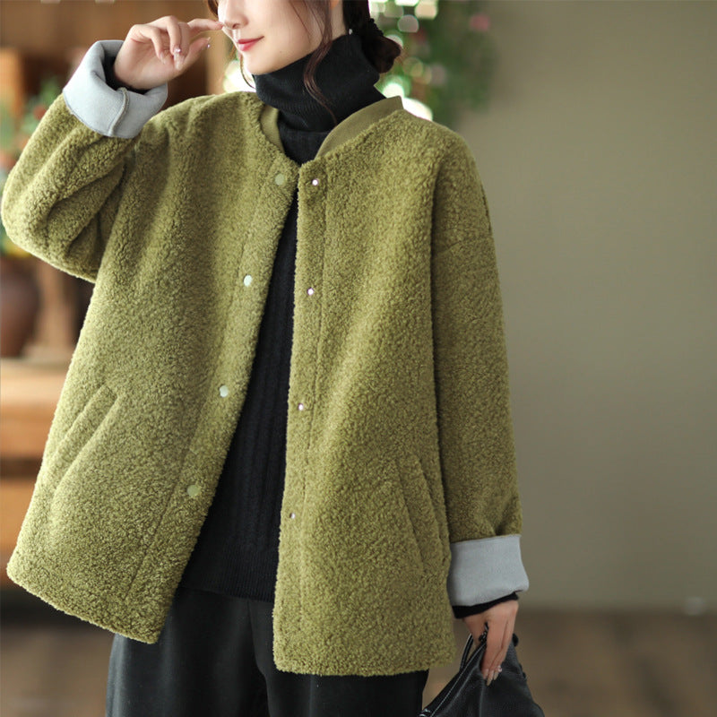 Retro Soft Lamb Wool Coat