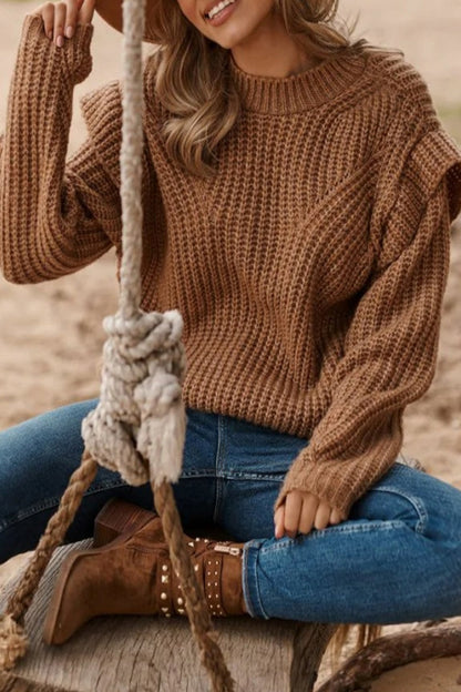 Sweet Patchwork O Neck Tops