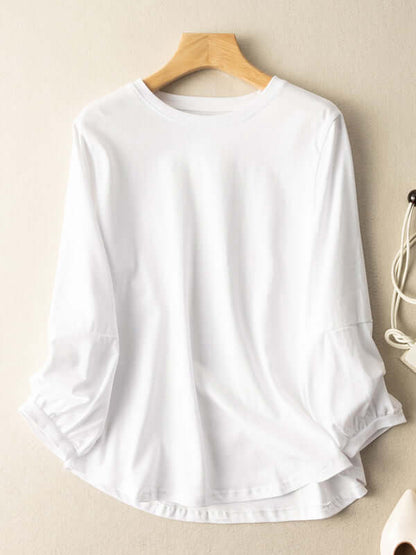 100% Natural Material Loose Bottoming Shirt
