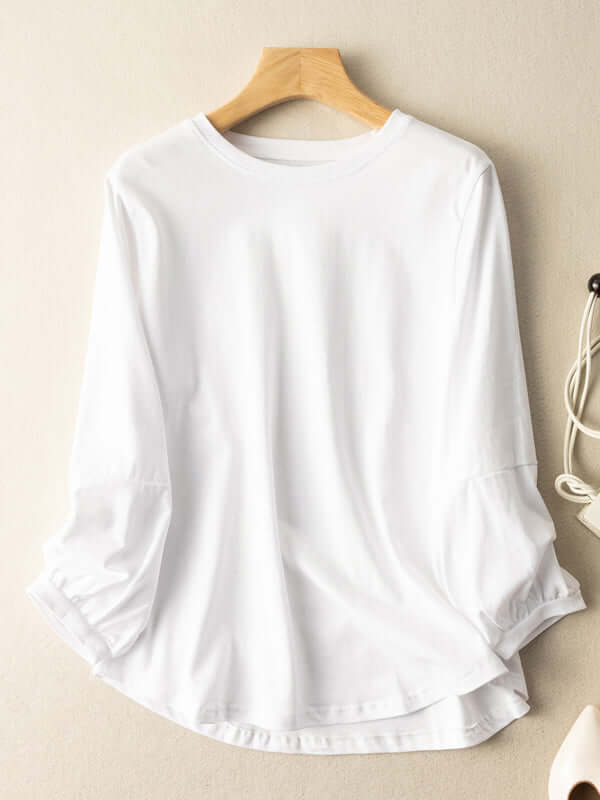 100% Natural Material Loose Bottoming Shirt