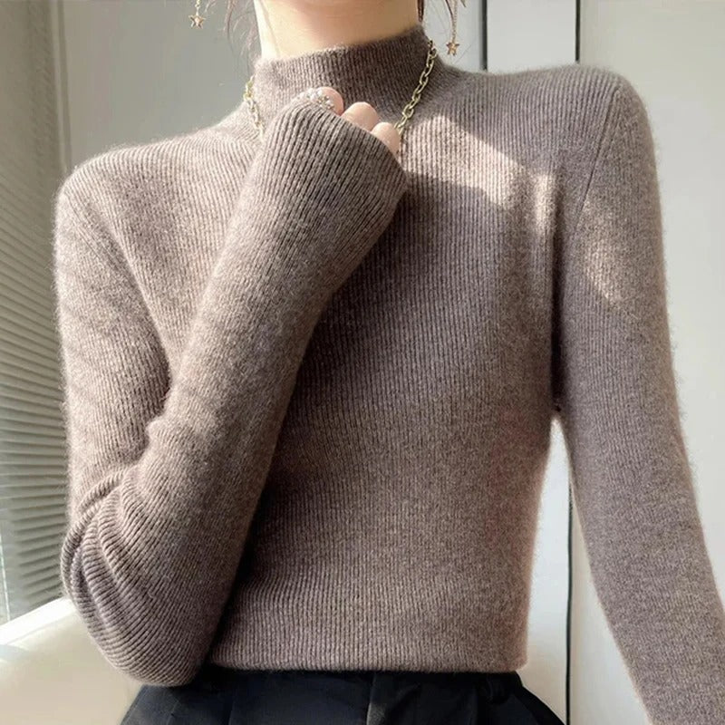 Esther® | Negasi women's half turtleneck sweater