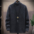 Men's Turtleneck Casual Pullover Sweater elevenforest