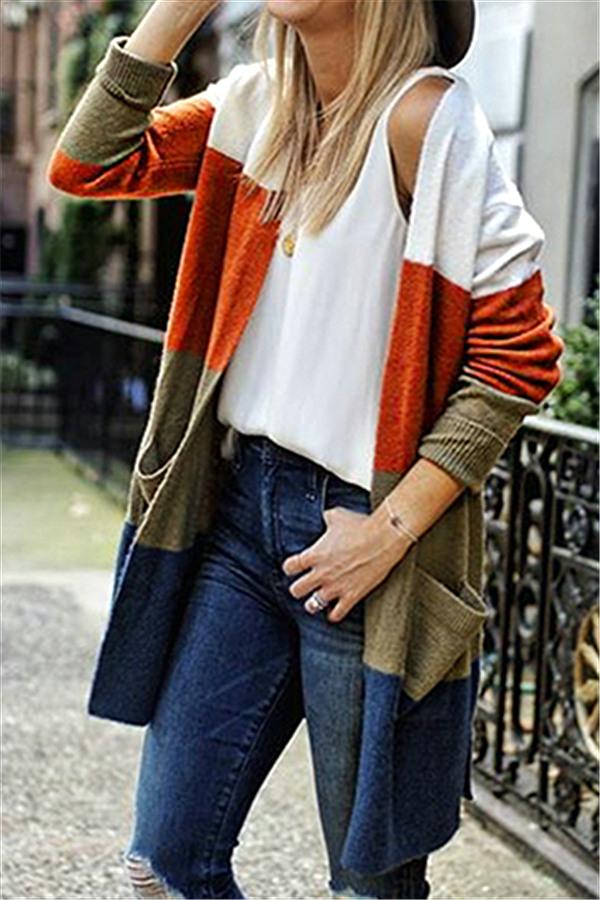 Wild Striped Knitted Cardigan