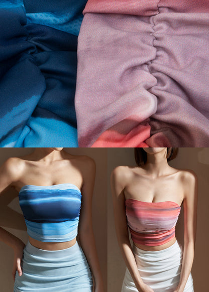 Blue Cold Shoulder Crop Top Workout