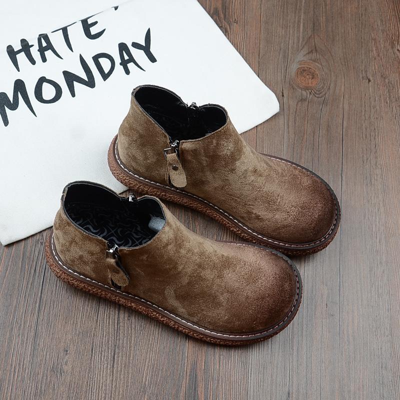 Cozy Autumn Handmade Comfort Short Boots