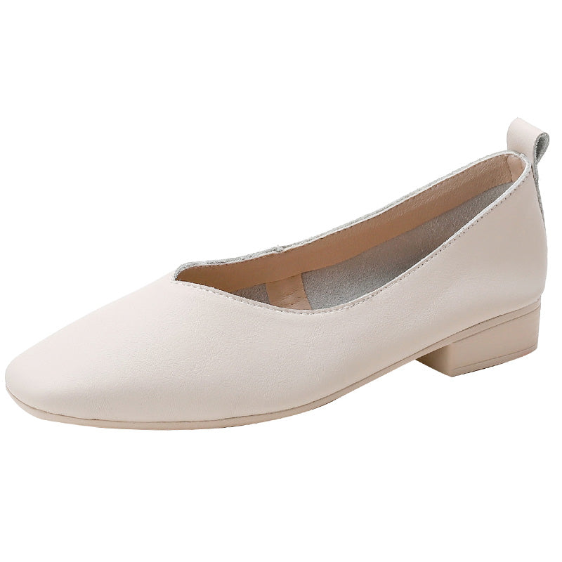 Summer Retro Soft Leather Wedge Shoes (34-40)