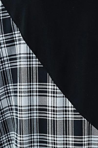 Diy Black Plaid Cotton Quilting Clothes Work O Neck Patchwork Long Summer Dresses
