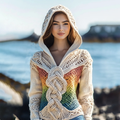Vintage Gradient Celtic Thick Hooded Sweater artswardrobe