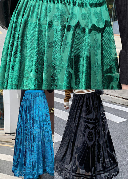 Black Velour Skirt Winter