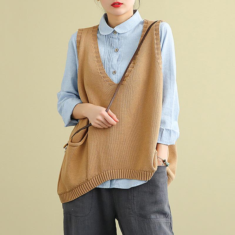 Retro Knitted Pullover Sweater Vest