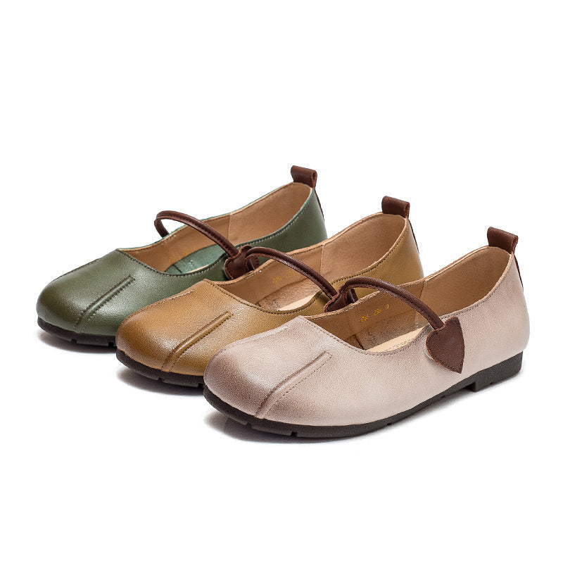 Spring Summer Retro Leather Shoes