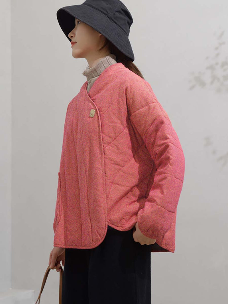 Loose Button Cotton Linen Jacket