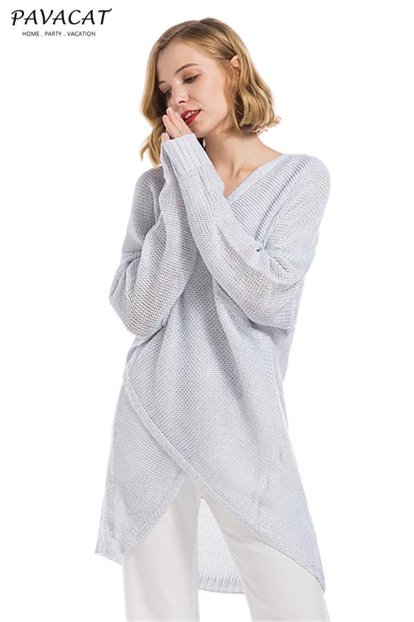 V Neck Front Cross Weekend Sweater - Red
