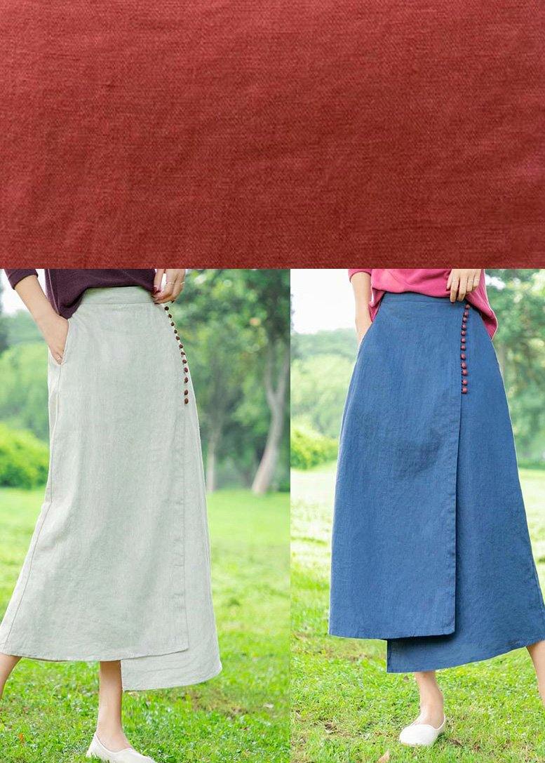 White Skirt, Loose High Waist A-line Skirt