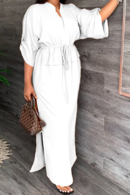 Olivera Elastic Waist Maxi Dress