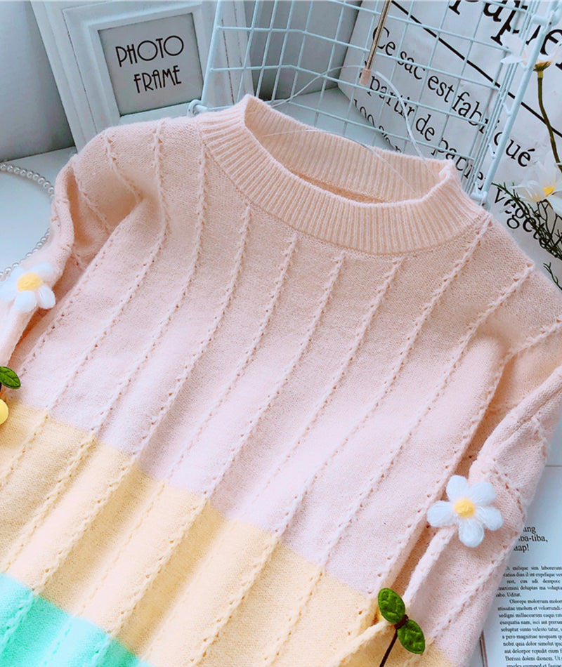 Flowers Long Sleeve Sweater 083
