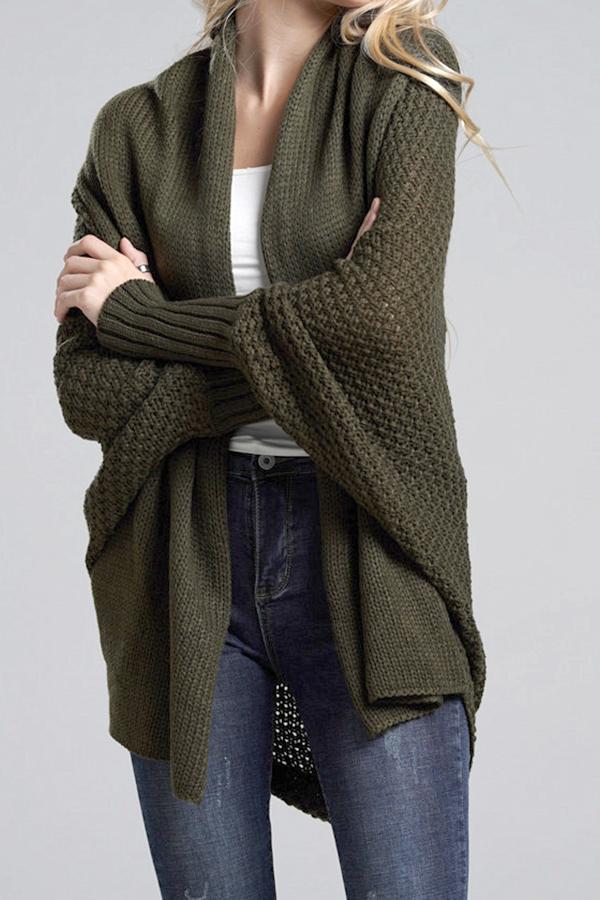 Colbie Dolman Cardigan - Khaki
