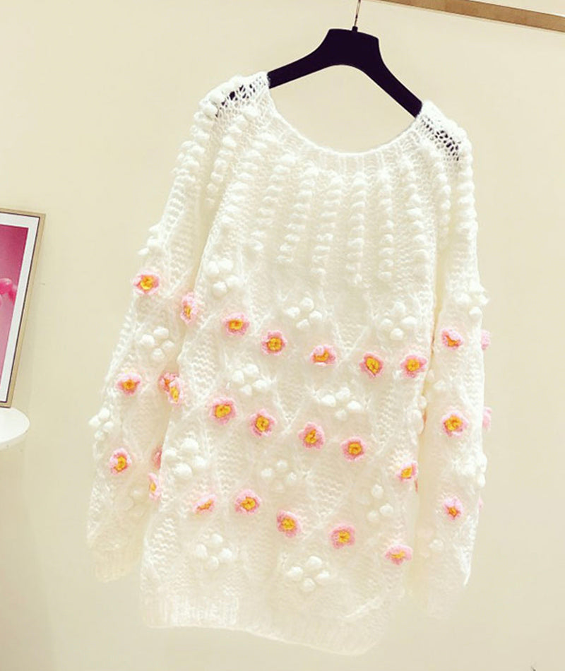 Flowers Long Sleeve Sweater 119