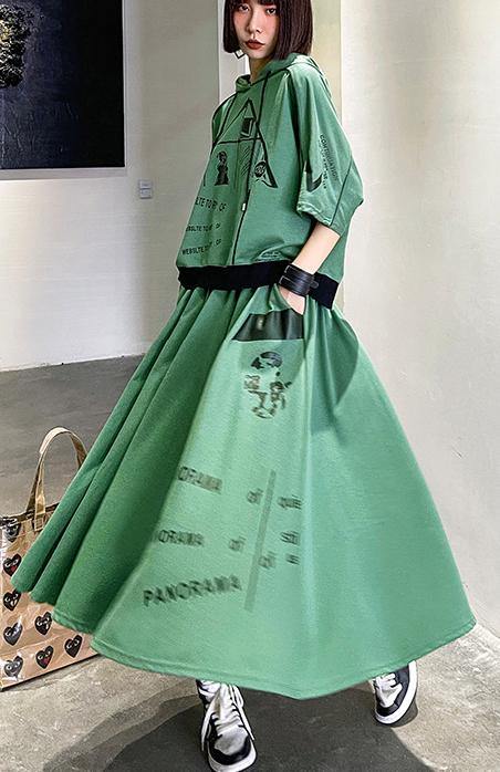 New Color Geometry Spring Explosion Street Guard Two Piece Skirt