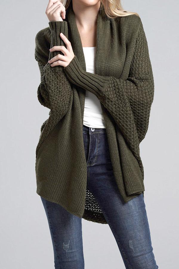 Colbie Dolman Cardigan - Green