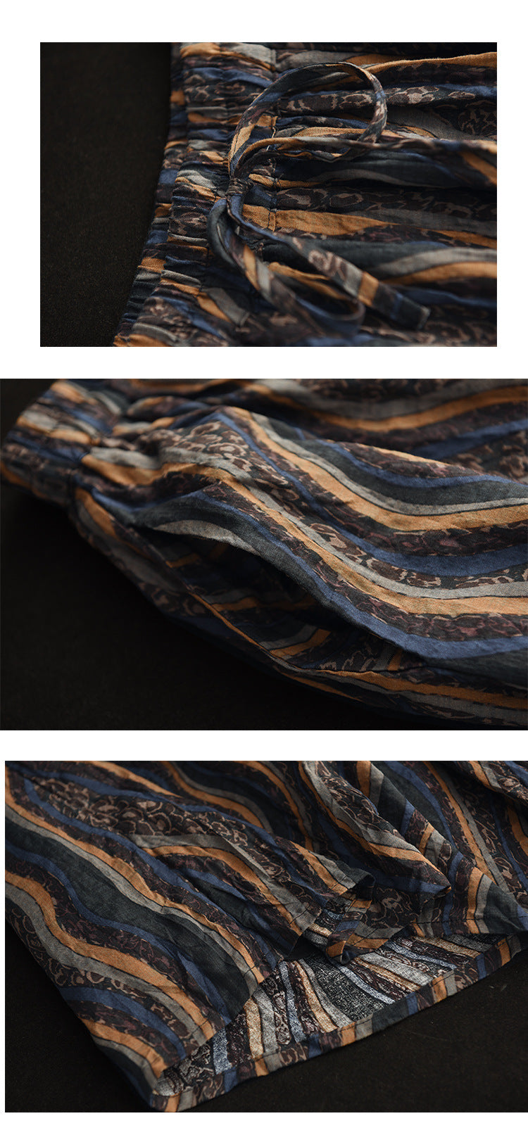 -print Elasticated Waist Skirt