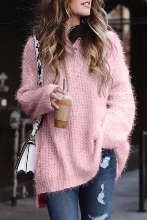 Long Hair Fuzzy Sweater