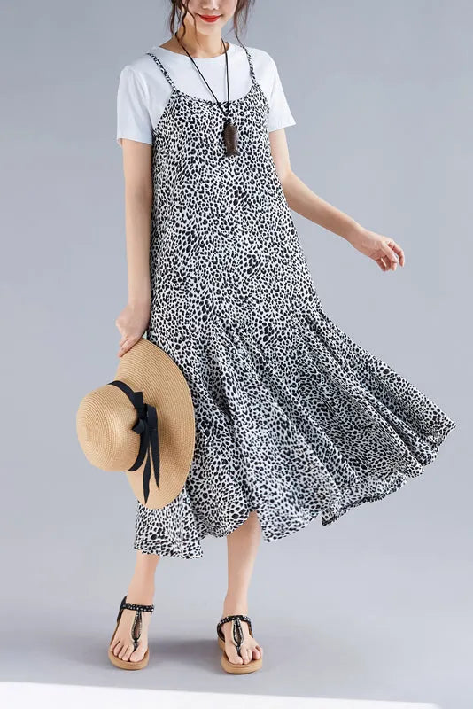 Beach Black Dress Stylish Work Outfits Spaghetti Strap Robes Summer Dress
