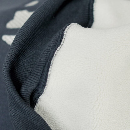 Winter Cotton Furred Embroidery Loose Sweater
