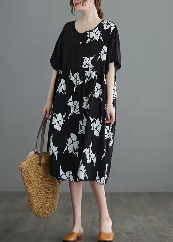 Black Cotton Blend Tops Clothing Cotton Blend Clothing Tops Prints O Neck Natural Cotton Blend Pullover