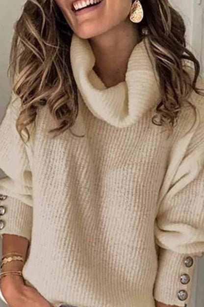 Turtleneck Knitted Sweater(4 Colors)