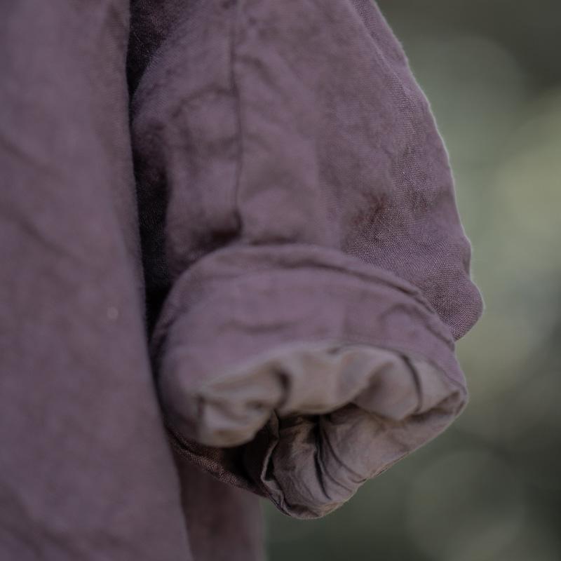 Winter Retro Embroidery Cotton Linen Loose Coat
