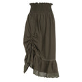 Cotton and Linen Ruffled Skirt