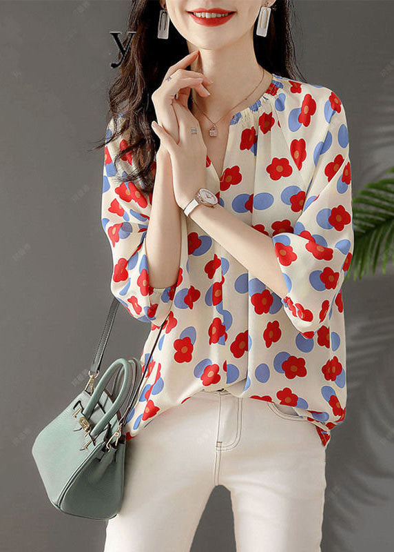 Chiffon Shirt Tops Spring