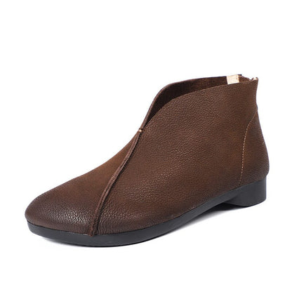Autumn Retro Soft Leather Shoes